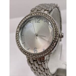 Womens Vintage Rhibestone Watch Works New Battery